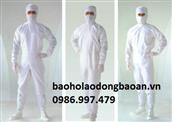 Quần áo phòng sạch chống tĩnh điện màu trắng