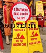 Biển nhựa chữa A Công trường đang thi công BA 03