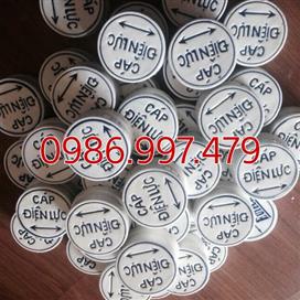 Mốc sứ cảnh báo cáp ngầm điện lực