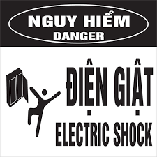 biển cảnh báo nguy hiểm điện giật